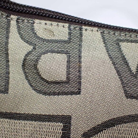 Dolce & Gabbana Y2K Pink Trim Canvas Logo Shoulder Bag/Purse - Picture 8 of 12